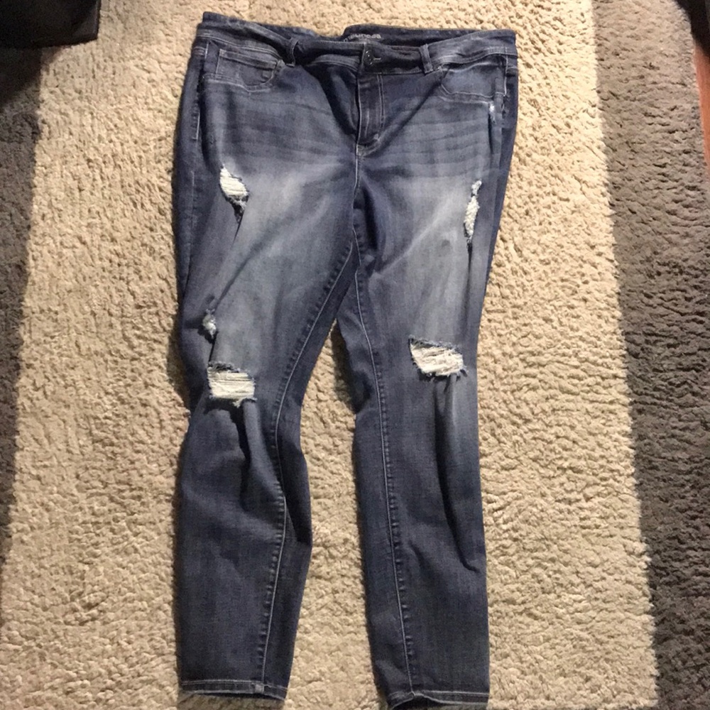 Maurice’s Distressed Skinny Jeans
